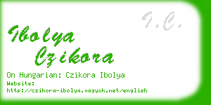 ibolya czikora business card